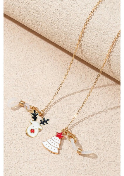 Yılbaşı Ağacı Charmlı Gözlük Askısı Gözlük Zinciri