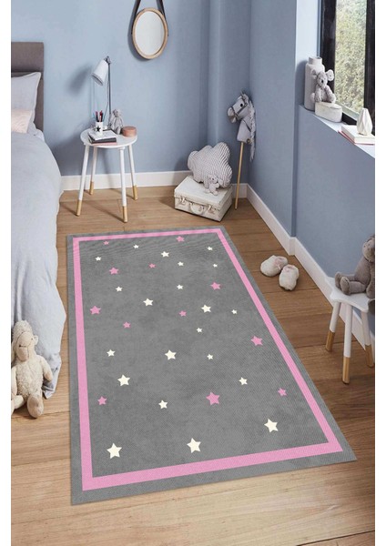 Dijital Baskılı Kaymaz Taban Yıkanabilir Kolay Temizlenir Modern Çocuk Odası Halısı NDÇ-HT-273