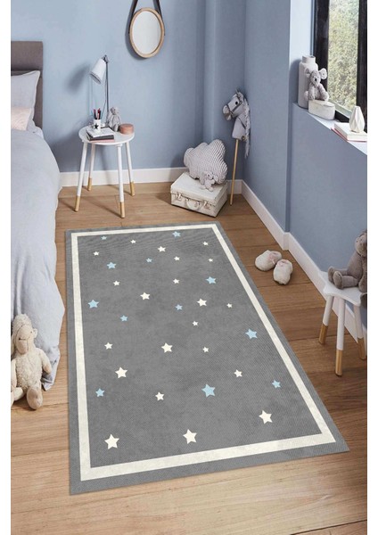 Dijital Baskılı Kaymaz Taban Yıkanabilir Kolay Temizlenir Modern Çocuk Odası Halısı NDÇ-HT-272