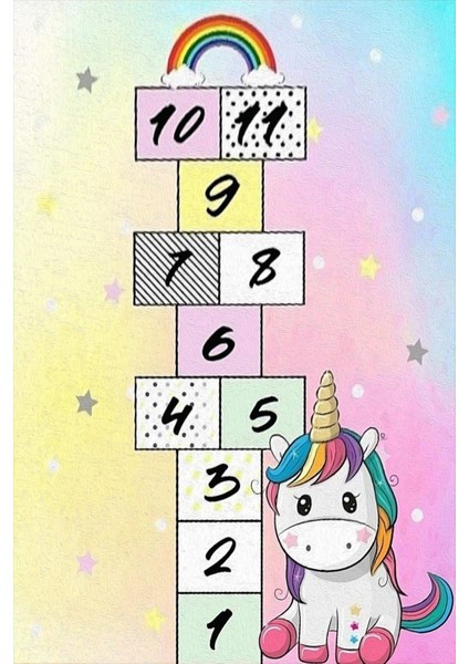 Dijital Baskılı Kaymaz Taban Yıkanabilir Kolay Temizlenir Modern Çocuk Odası Halısı NDÇ-SD-737 fiyatları