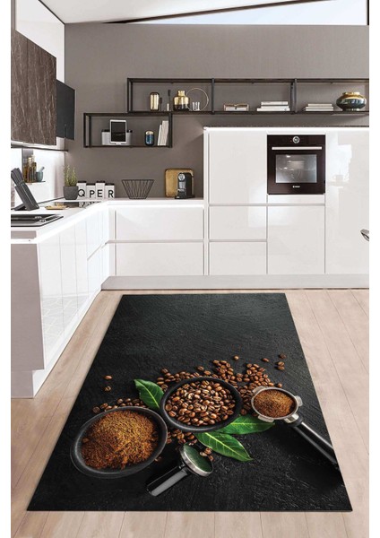 Dijital Baskılı Kaymaz Taban Yıkanabilir Kolay Temizlenir Mutfak Halısı NDM-HT-1539