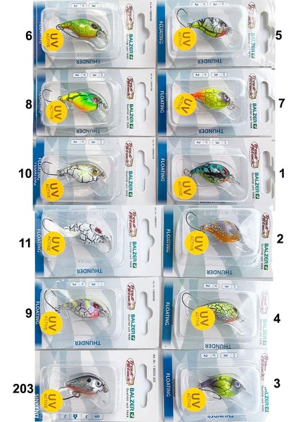 16093 Trout Wobbler Uv Active Floating 3cm 2gr Maket Balık