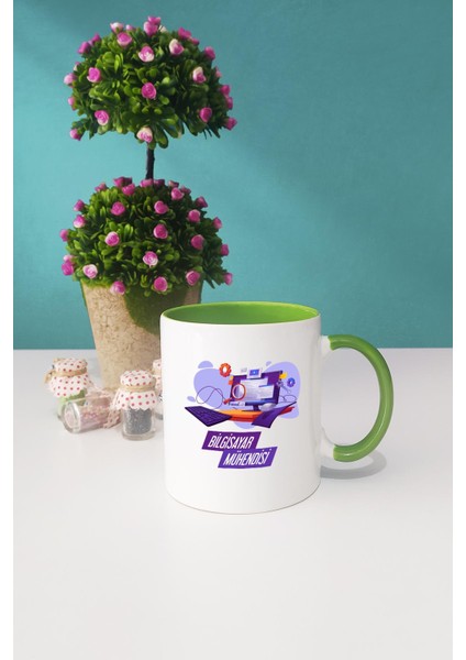 Bilgisayar Mühendisi Kupa Bardak Yeşil fiyatları