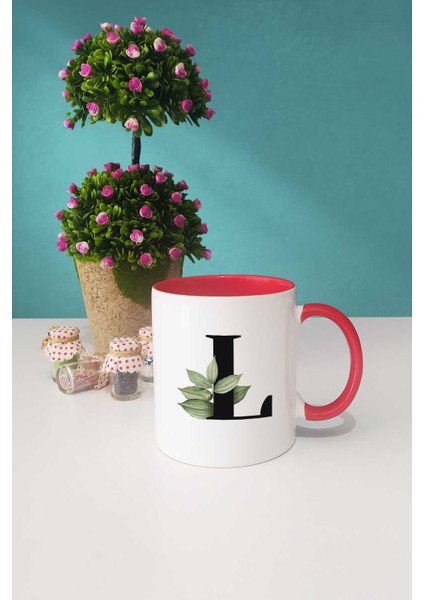 Botanik L Harfli Kupa Bardak Kırmızı fiyatları