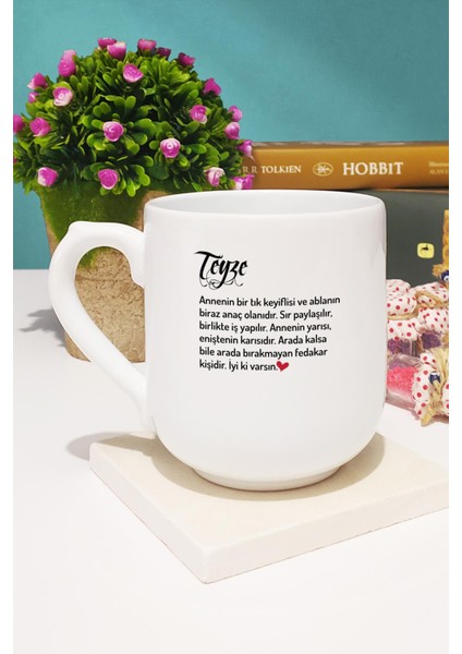 Teyzeye Hediye Teyze Kupa Bardak Oval