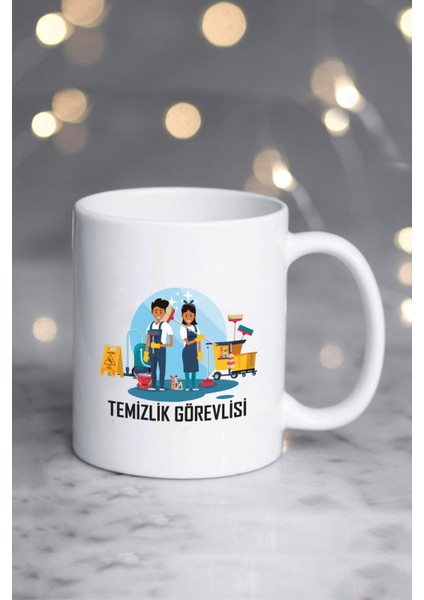 Temizlik Görevlisi Kupa Bardak Beyaz fiyatları