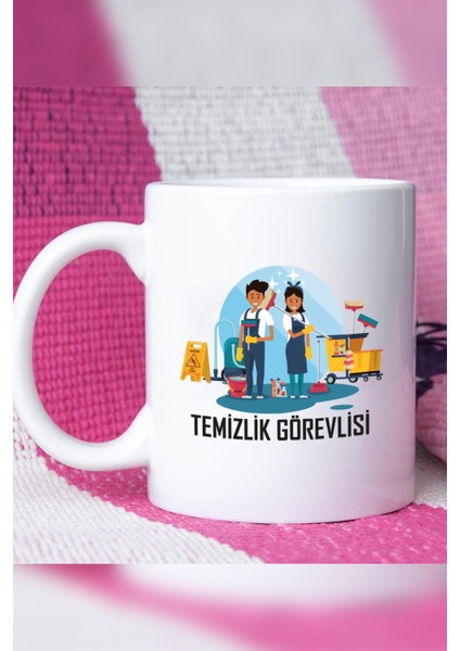 Temizlik Görevlisi Kupa Bardak Beyaz modelleri
