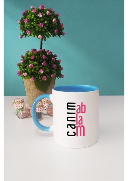 Ablaya Hediye Canım Ablam Kupa Bardak Mavi