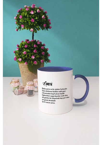 Amcaya Hediye Amca Kupa Bardak Lacivert fiyatları