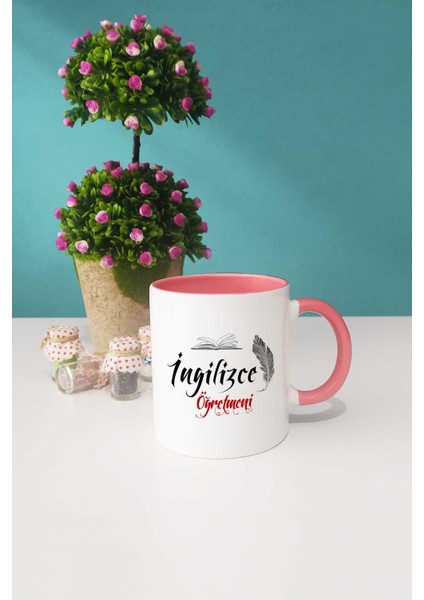 Ingilizce Öğretmeni Hediye Kupa Bardak Pembe fiyatları
