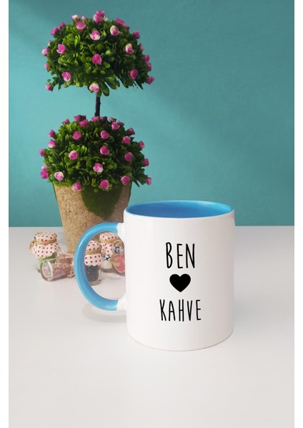 Ben Kalp Kahve Kupa Bardak Mavi