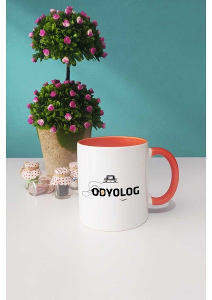 Odyolog Hediye Kupa Bardak Turuncu