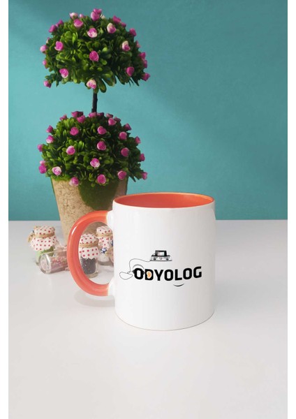 Odyolog Hediye Kupa Bardak Turuncu fiyatları