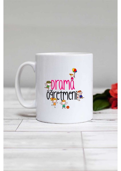 Drama Öğretmeni Öğretmenler Günü Hediyesi Kupa Bardak Beyaz
