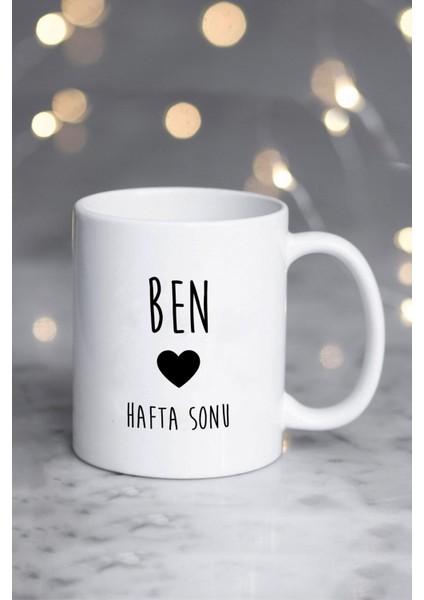 Ben Kalp Hafta Sonu Kupa Bardak Beyaz fiyatları