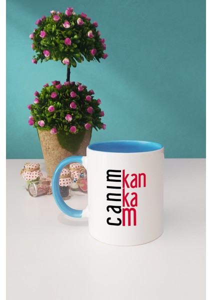 Kankaya Hediye Canım Kankam Kupa Bardak Mavi