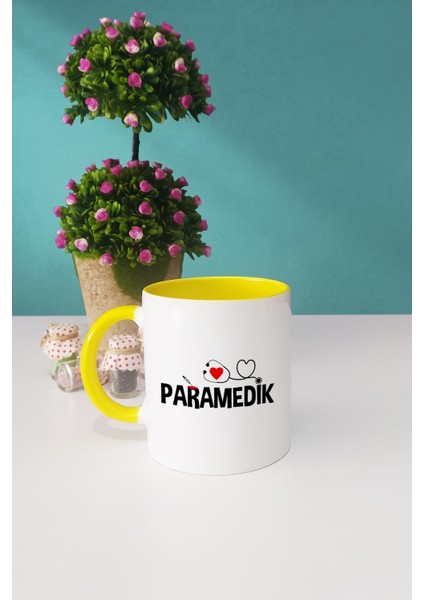 Paramedik Hediye Kupa Bardak Sarı