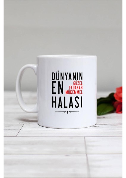Halaya Hediye Kupa Bardak Beyaz