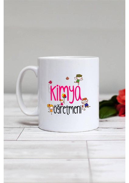 Kimya Öğretmeni Hediye Kupa Bardak Beyaz