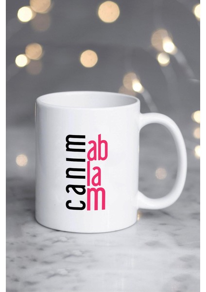 Ablaya Hediye Canım Ablam Kupa Bardak Beyaz fiyatları