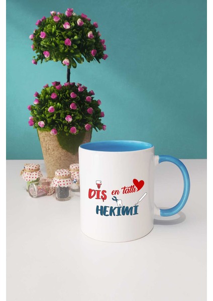 En Tatlı Diş Hekimi Kupa Bardak Mavi
