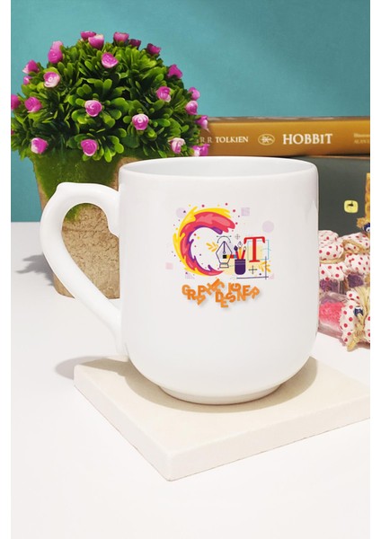 Grafikere Hediye Grafiker Kupa Bardak Oval