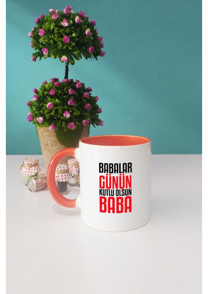 Babalar Günün Kutlu Olsun Baba Kupa Bardak Turuncu fiyatları