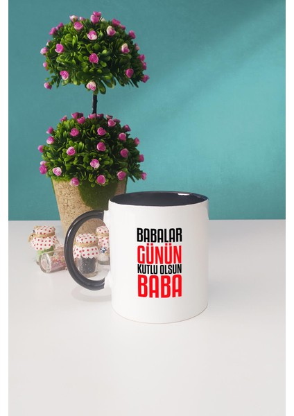 Babalar Günün Kutlu Olsun Baba Kupa Bardak Siyah