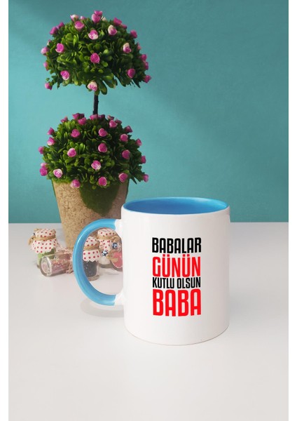 Babalar Günün Kutlu Olsun Baba Kupa Bardak Mavi