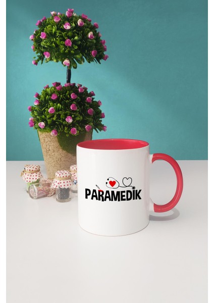 Paramedik Hediye Kupa Bardak Kırmızı