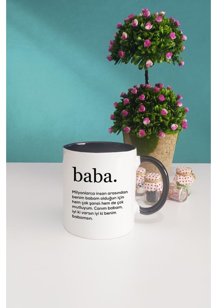 Baba Babalar Günü Hediyesi Kupa Bardak Siyah fiyatları