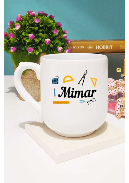 Mimara Hediye Mimar Kupa Bardak Oval