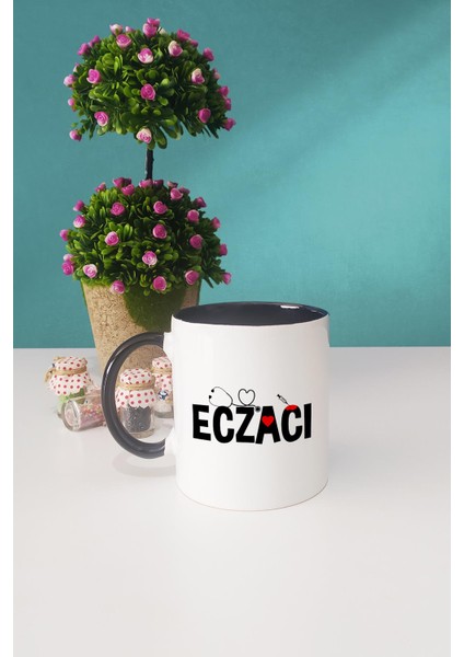 Eczacı Hediye Kupa Bardak Siyah