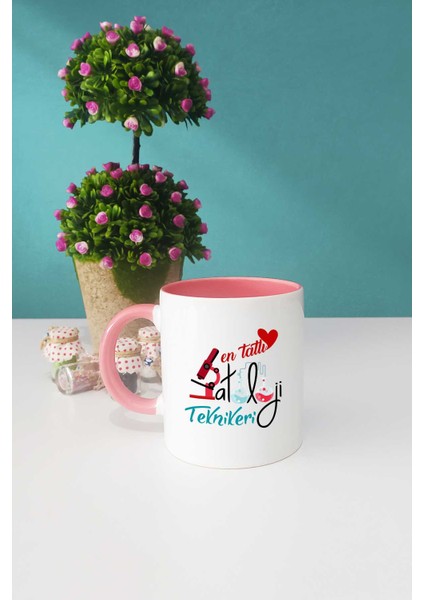 En Tatlı Patoloji Teknikeri Hediye Kupa Bardak Pembe