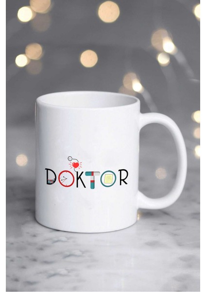 Doktor Hediye Kupa Bardak Beyaz