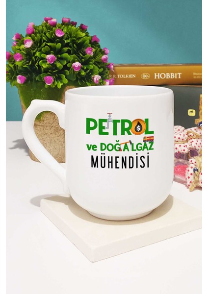Petrol ve Doğalgaz Mühendisi Kupa Bardak Oval