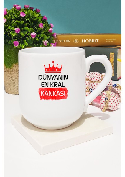 Kankaya Hediye Dünyanın En Kral Kankası Kupa Bardak Oval fiyatları