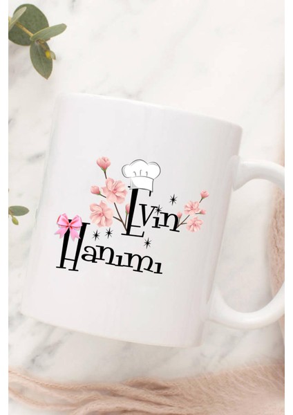Evin Hanımı Kupa Bardak Beyaz