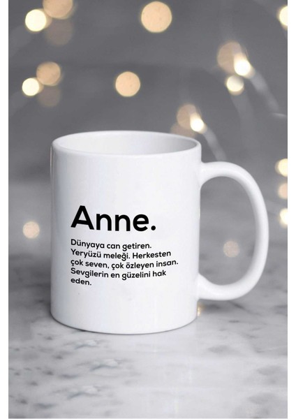 Anneler Günü Hediyesi Anne Kupa Bardak Beyaz fiyatları