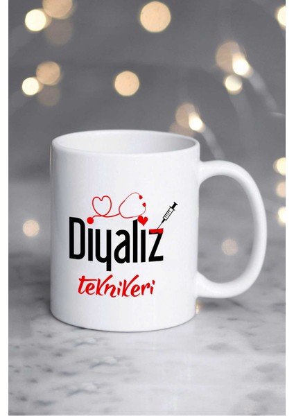 Diyaliz Teknikeri Kupa Bardak Beyaz fiyatları