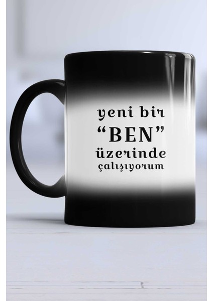 Mottolu Yeni Bir Ben Kupa Bardak Sihirli