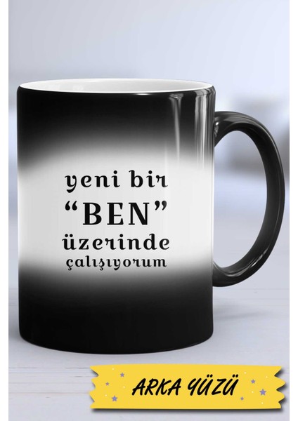 Mottolu Yeni Bir Ben Kupa Bardak Sihirli modelleri