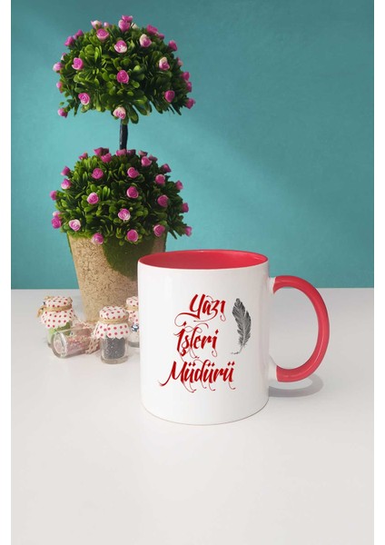Yazı Işleri Müdürü Hediye Kupa Bardak Kırmızı fiyatları