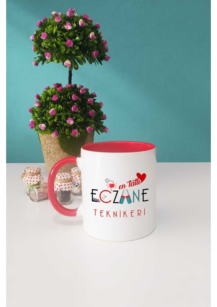 En Tatlı Eczane Teknikeri Kupa Bardak Kırmızı