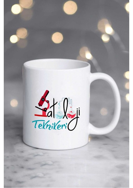 Patoloji Teknikeri Kupa Bardak Beyaz