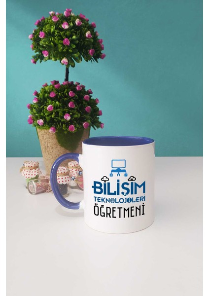 Bilişim Teknolojileri Öğretmeni Kupa Bardak Lacivert