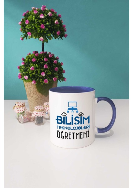 Bilişim Teknolojileri Öğretmeni Kupa Bardak Lacivert