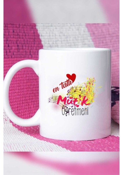 En Tatlı Müzik Öğretmeni Kupa Bardak Beyaz