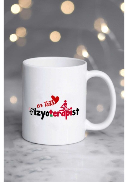 En Tatlı Fizyoterapist Kupa Bardak Beyaz