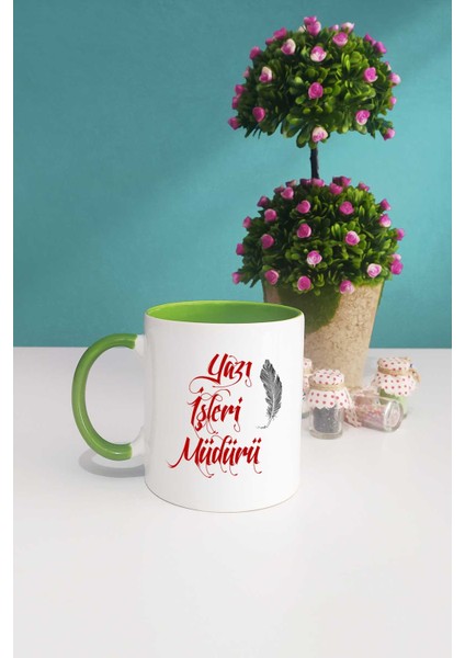 Yazı Işleri Müdürü Hediye Kupa Bardak Yeşil